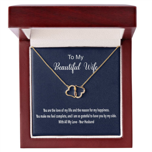 Everlasting Love Solid Gold Necklace with Diamonds