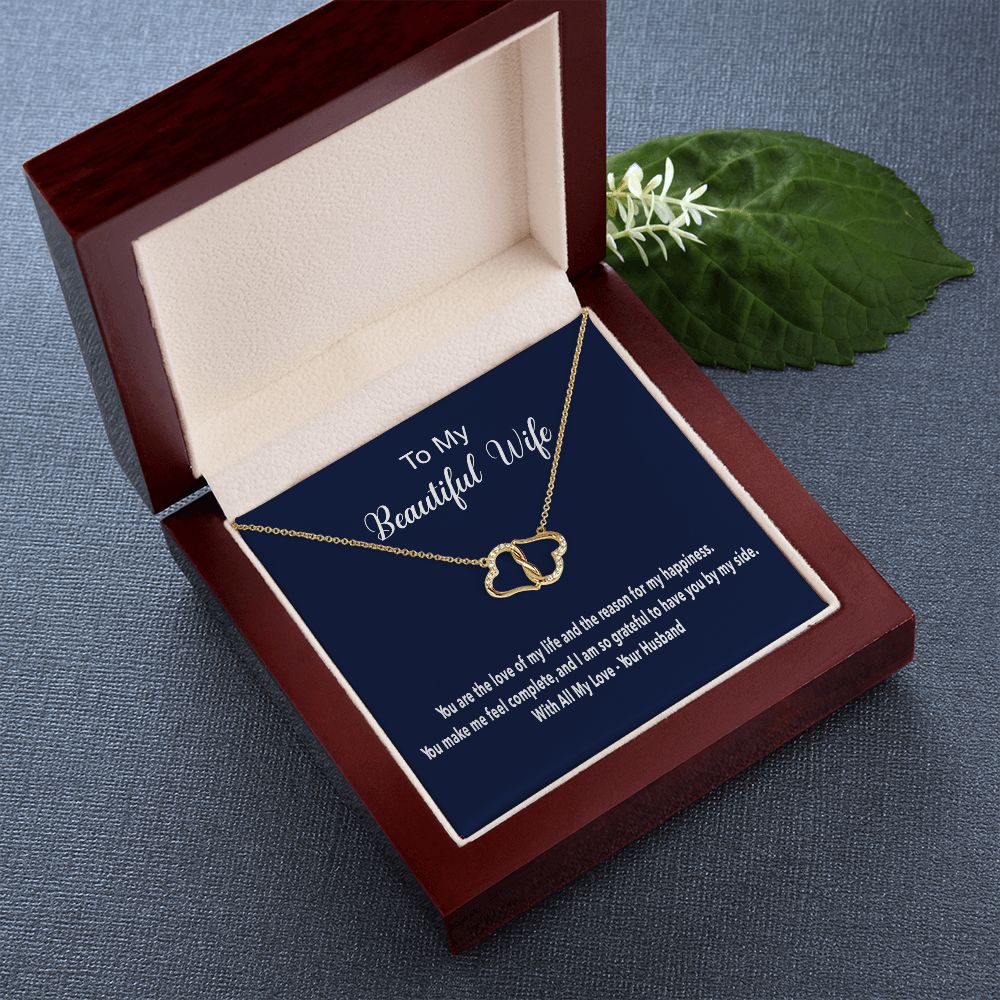Everlasting Love Solid Gold Necklace with Diamonds