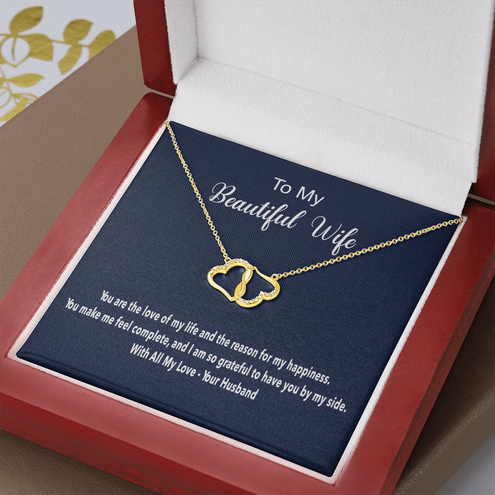 Everlasting Love Solid Gold Necklace with Diamonds