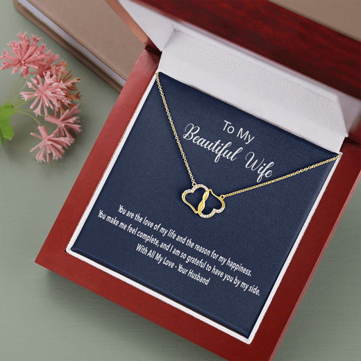 Everlasting Love Solid Gold Necklace with Diamonds