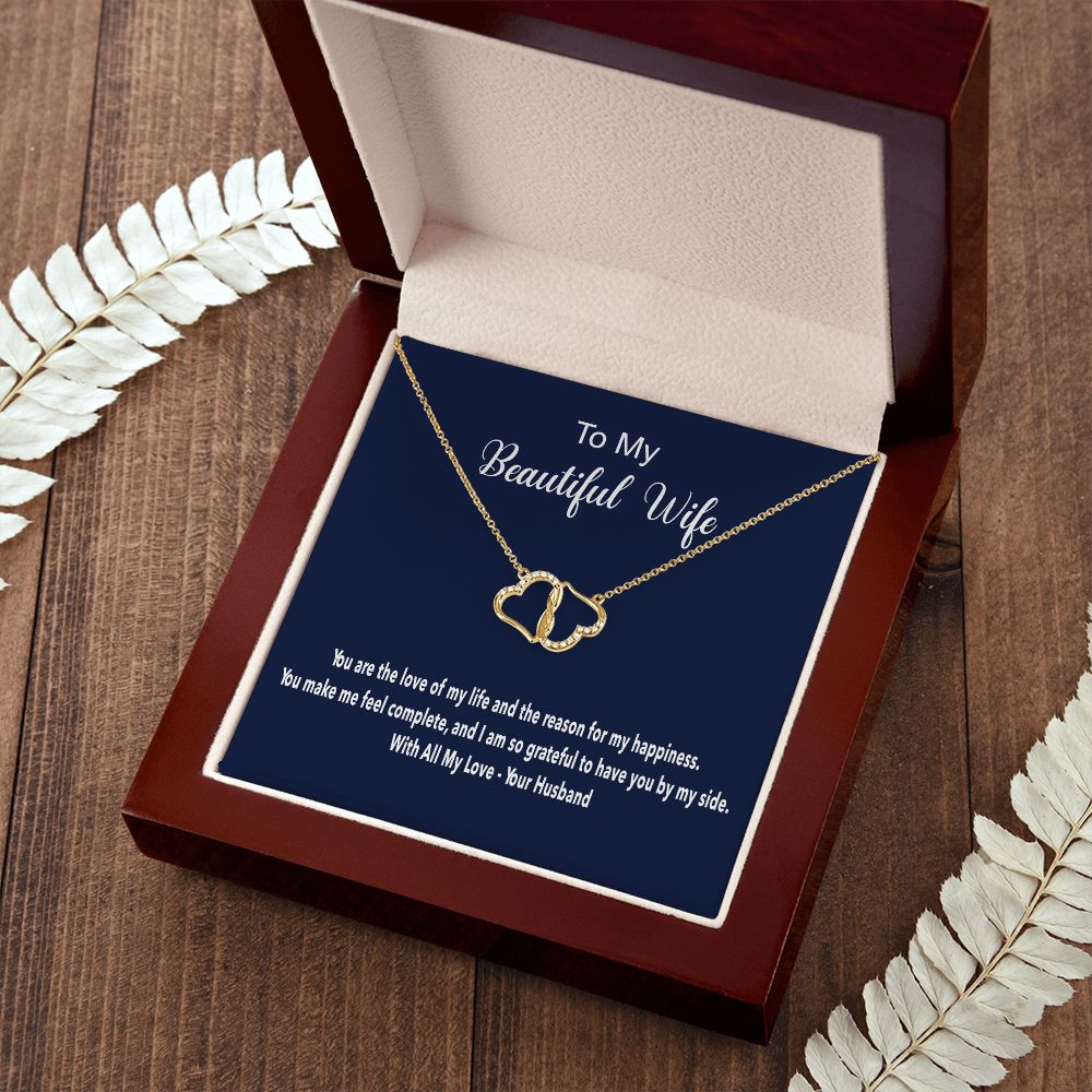 Everlasting Love Solid Gold Necklace with Diamonds