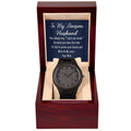 Wooden Watch with Suggestive Message Card for Husband