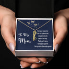 Necklace Gift for Mom - Vertical Name Necklace with Message Card for Mother's Day, Birthday, any day!