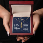 Necklace Gift for Mom - Vertical Name Necklace with Message Card for Mother's Day, Birthday, any day!